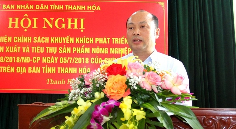 Giám đốc Sở Nông nghiệp và Phát triển nông thôn Cao Văn Cường phát biểu khai mạc hội nghị.