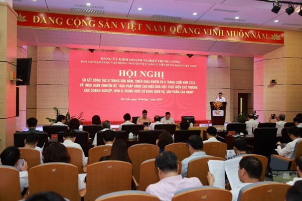 Hội nghị sơ kết công tác 6 tháng đầu năm của Ban chỉ đạo cuộc vận động “Người Việt Nam ưu tiên dùng hàng Việt Nam” Đảng ủy Khối Doanh nghiệp Trung ương