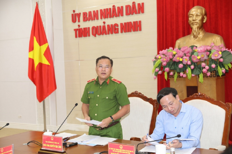 Thứ trưởng Nguyễn Văn Long phát biểu tại buổi làm việc.