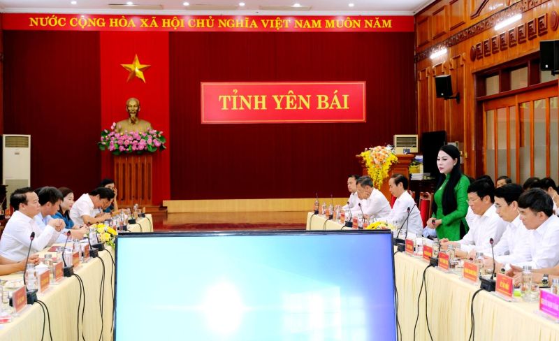 Đoàn công tác tỉnh Vĩnh Phúc thăm và làm việc tại Yên Bái