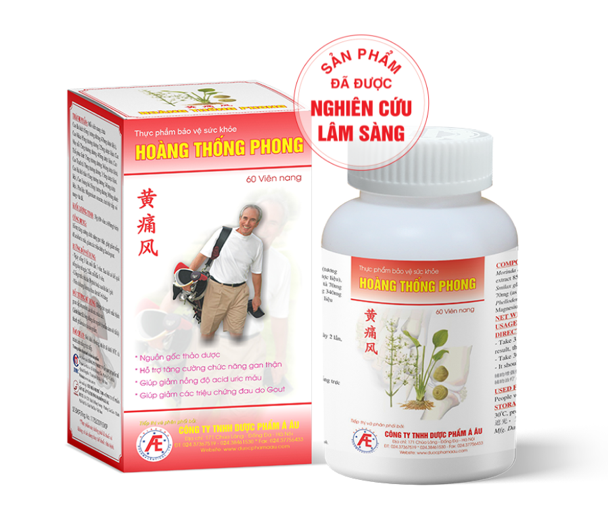 TPBVSK Hoàng Thống Phong hỗ trợ giảm đau gout cấp, giảm axit uric hiệu quả