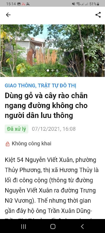 Người dân phản ảnh lên Hue-S