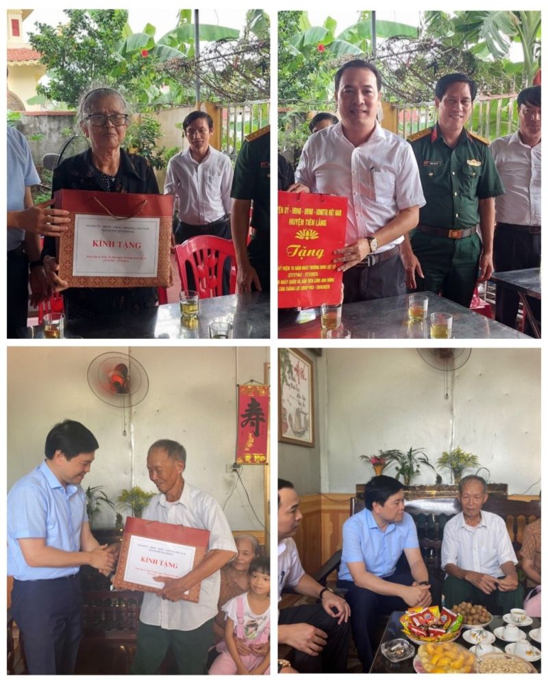 Lãnh đạo TP. Hải Phòng thăm và tặng quà gia đình chính sách của huyện Tiên Lãng