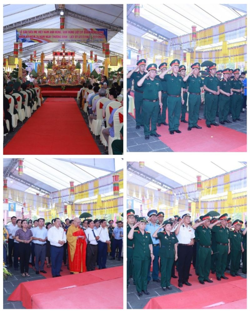 Lễ tưởng niệm và cầu siêu cho các anh hùng liệt sĩ của quận Hồng Bàng, TP. Hải Phòng