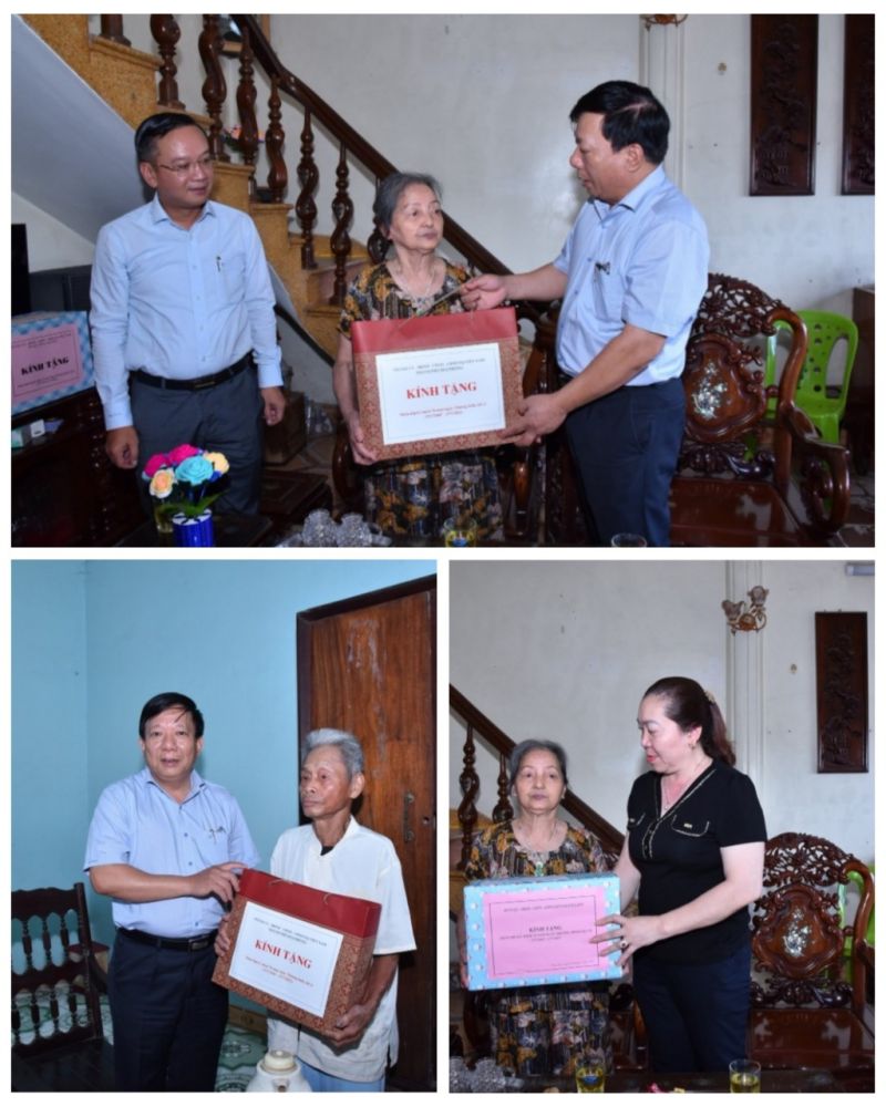 Phó Chủ tịch UBND TP. Hải Phòng - Nguyễn Đức Thọ thăm và tặng quà gia đình chính sách huyện Thủy Nguyên