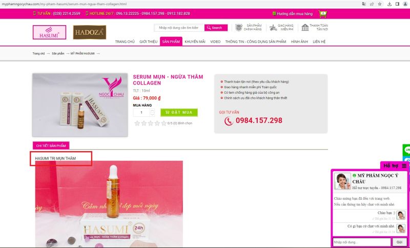 Loạt sản phẩm của Công ty TNHH mỹ phẩm Ngọc Ý Châu quảng cáo như thuốc chữa bệnh