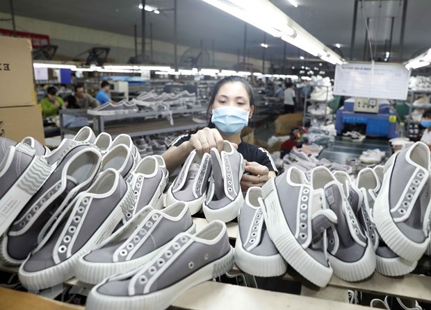 Giày dép là một trong những sản phẩm Việt Nam đang có lợi thế cạnh tranh khi xuất khẩu sang Italy. (Ảnh: Trần Việt/TTXVN)