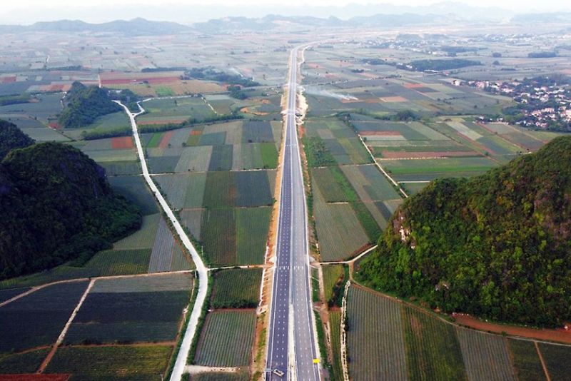 Cao tốc Mai Sơn - Quốc lộ 45 là dự án thành phần của tuyến cao tốc Bắc - Nam phía đông giai đoạn 1. Ảnh: ĐẶNG TRUNG
