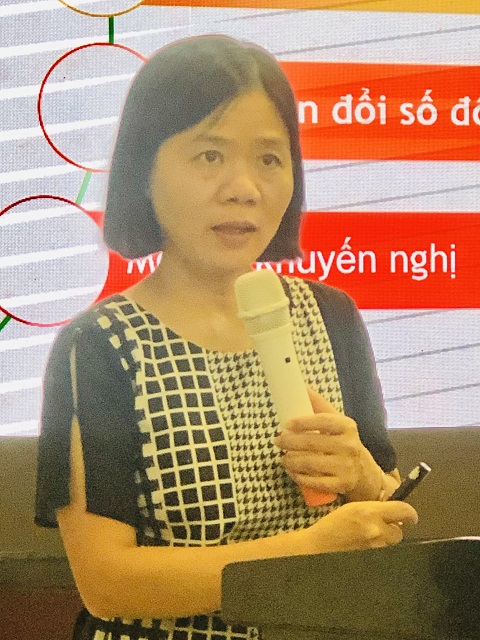 PGS-TS Trịnh Thị Thu Hương phát biểu tại Hội nghị.