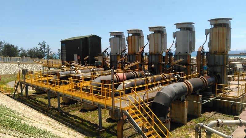Hệ thống bơm nước biển làm mát của Nhà máy lọc dầu Dung Quất