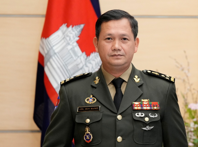 Đại tướng Hun Manet - người sẽ là thủ tướng mới của Campuchia. Ảnh: KHMER TIMES