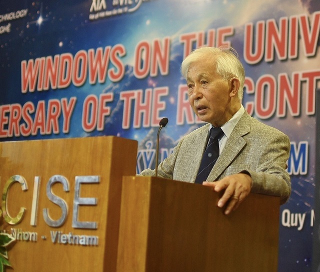 GS Trần Thanh Vân phát biểu tại Lễ kỷ niệm. GS Trần Thanh Vân phát biểu tại Lễ kỷ niệm.