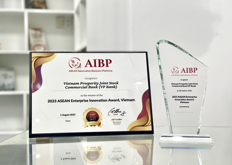 Doanh nghiệp sáng tạo ASEAN 2023 do Diễn đàn Kinh doanh IoT Châu Á ( 2023 AIBP Enterprise Innovation -AIBP) trao tặng