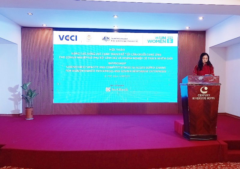 Nâng cao năng lực cạnh tranh để tiếp cận chuỗi cung ứng cho DN nữ & DN có trách nhiệm giới