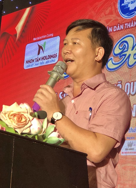 Ông Phan Tuấn Hoàng phát biểu tại Lễ bế mạc Liên hoan.