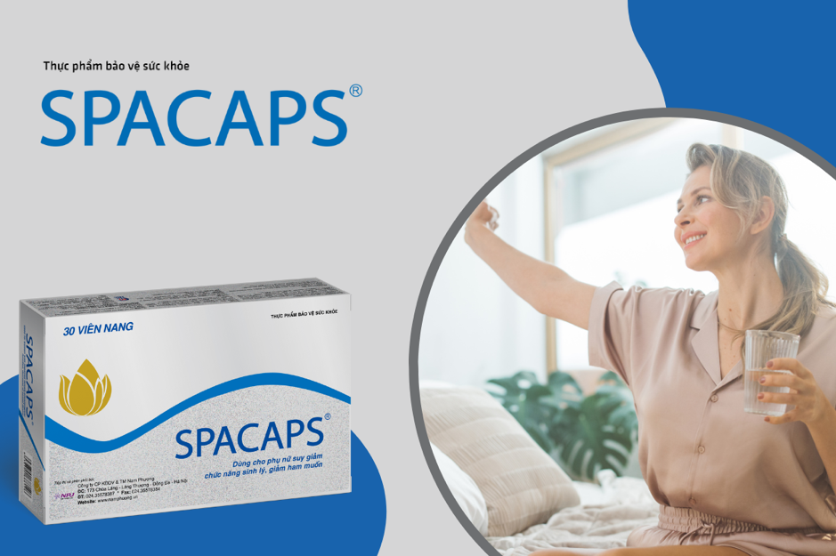 Sản phẩm Spacaps giúp tăng nội tiết tố nữ và hỗ trợ cải thiện chức năng sinh lý nữ hiệu quả