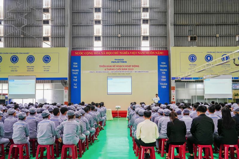 THACO INDUSTRIES tổ chức Hội nghị triển khai kế hoạch 6 tháng cuối năm 2023 tại các tổng công ty, công ty trực thuộc Tập đoàn