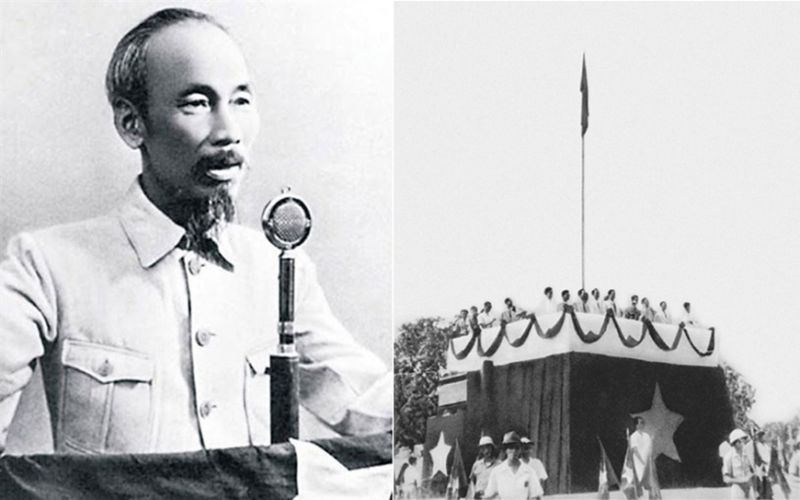 Ngày 2/9/1945, Chủ tịch Hồ Chí Minh đọc bản. Tuyên ngôn độc lập khai sinh ra nước Việt Nam. dân chủ cộng hòa