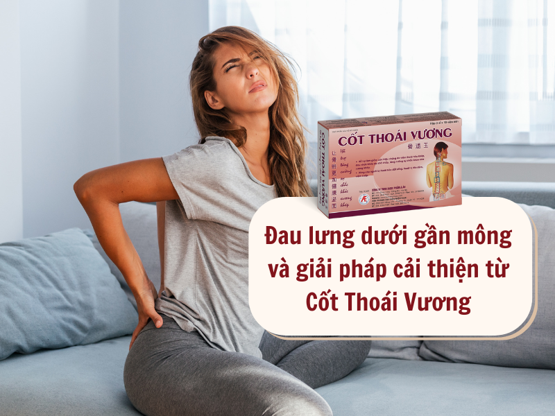 Đau lưng dưới gần mông và cách cải thiện từ Cốt Thoái Vương