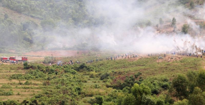 Huyện Tam Đảo (Vĩnh Phúc) tổ chức diễn tập Ứng phó cháy rừng và Tìm kiếm cứu nạn