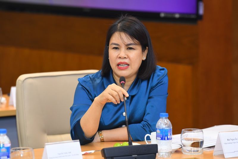 TPBank ESG 2: Bà Nguyễn Thị Hòa - Viện trưởng Viện Chiến lược ngân hàng phát biểu tại sự kiện