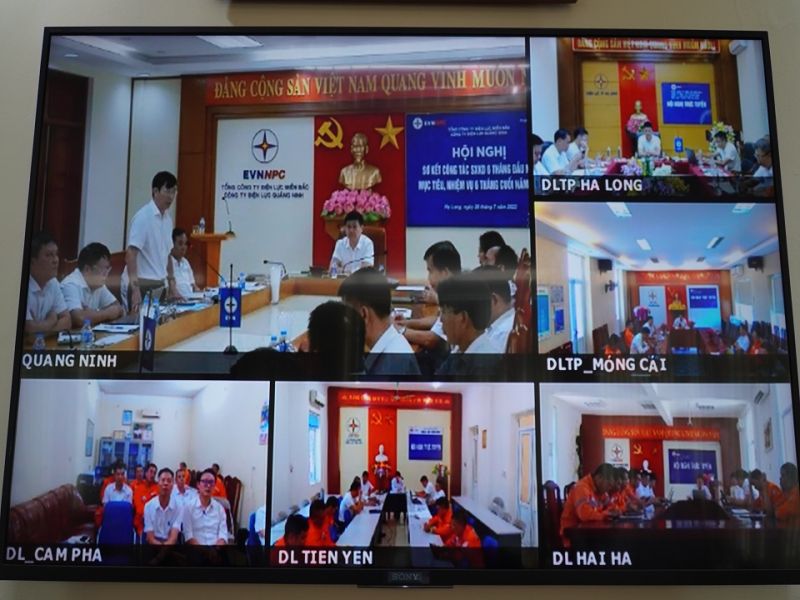1 PC Quảng Ninh tăng cường tổ chức các cuộc họp trực tuyến, tiết kiệm thời gian và chi phí đi lại