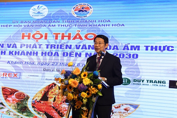 Ông Đinh Văn Thiệu, Tỉnh ủy viên, Phó Chủ tịch UBND tỉnh phát biểu