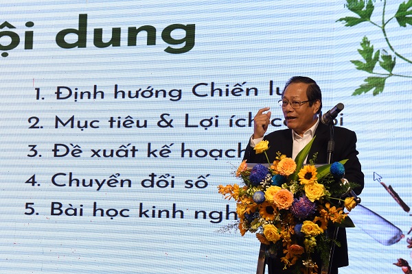 Ông Lê Tân, Phó Chủ tịch Hiệp hội VHAT Việt Nam phát biểu tham luận