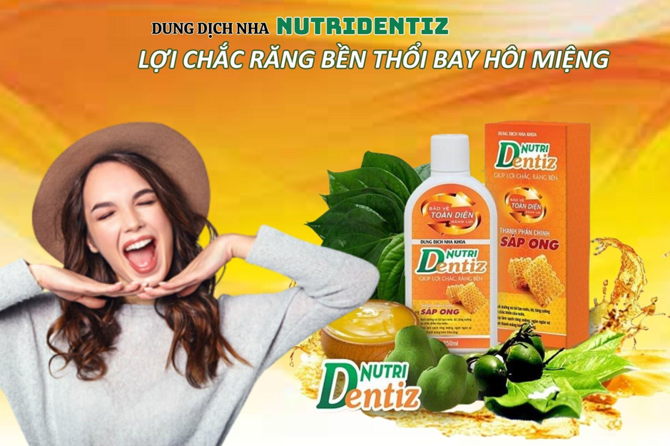 Dung dịch nha Nutridentiz gi&uacute;p ngăn ngừa hơi thở c&oacute; m&ugrave;i