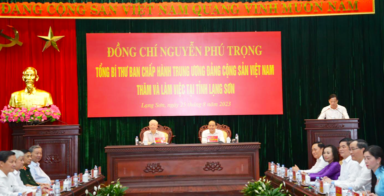 Chuyến thăm, làm việc tại tỉnh Lạng Sơn của Tổng Bí thư Nguyễn Phú Trọng