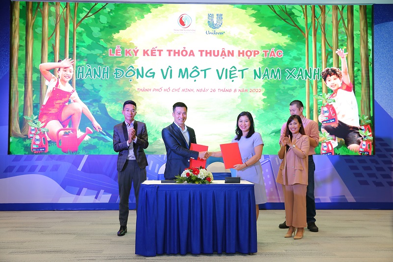 Chương trình Hành động Vì Việt Nam xanh Unilever hợp tác với Bộ Tài nguyên và Môi trường