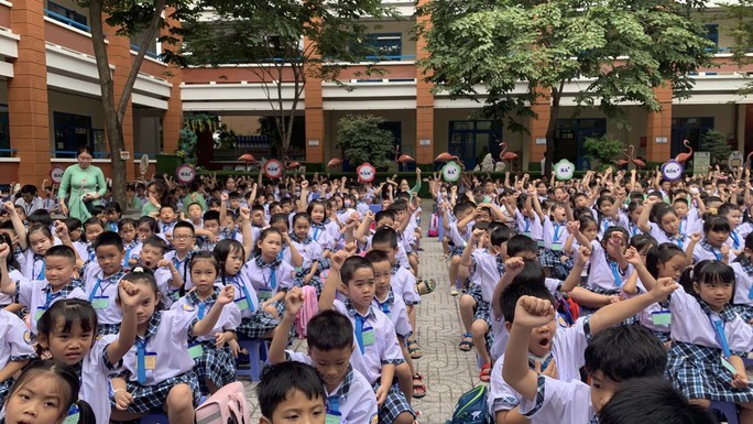 Trường Tiểu học Lê Đức Thọ (quận Gò Vấp) với nhiều hoạt động vui đón học sinh