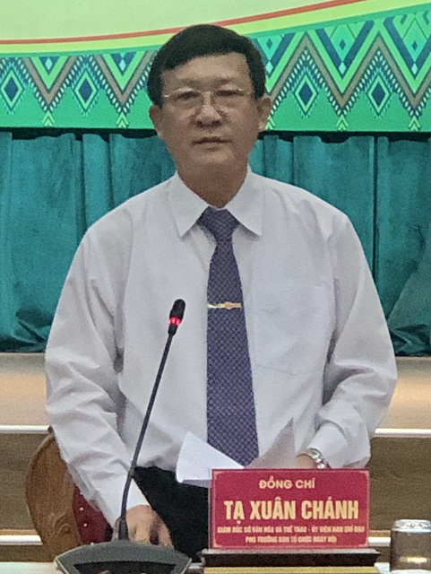 Ông Tạ Xuân Chánh phát biểu tại buổi họp báo. Ông Tạ Xuân Chánh phát biểu tại buổi họp báo.