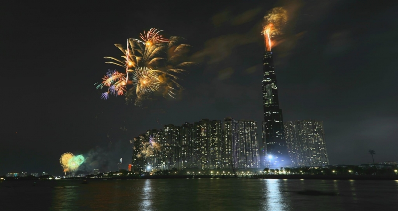 TP. Hồ Chí Minh: Bắn pháo hoa mừng 78 năm Cách mạng tháng Tám và Quốc khánh 2/9