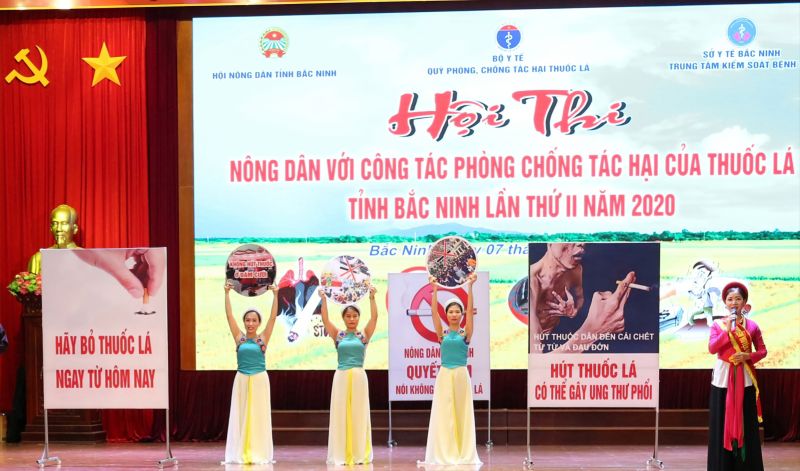 Hội thi nông dân với công tác phòng chống tác hại của thuốc lá tỉnh Bắc Ninh.