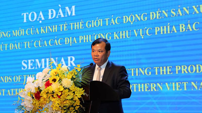 Phó Chủ tịch UBND tỉnh Bắc Giang Phan Thế Tuấn phát biểu tại buổi tọa đàm.
