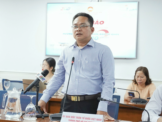 Ông Phạm Minh Tuấn, Phó Chủ tịch Ủy ban MTTQ Việt Nam TP. Hồ Chí Minh chia sẻ về chương trình