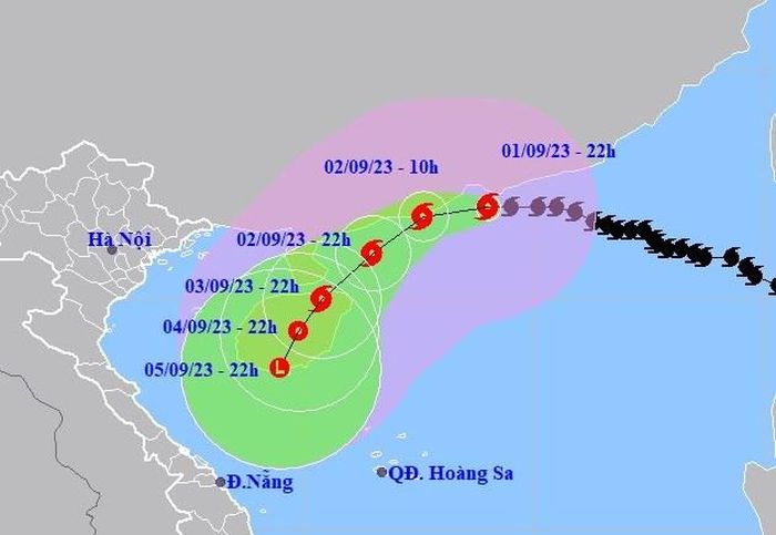 Dự báo vị trí và đường đi của Bão SAOLA