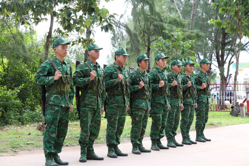 Chiến sĩ Đồn Biên phòng Cửa khẩu Quốc tế Hà Tiên chủ động các biện pháp công tác biên phòng, tăng cường kiểm soát chặt chẽ biên giới