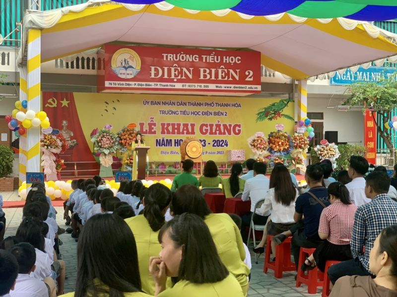 Lễ khai giảng tại trường Tiểu học Điện Biên 2, TP. Thanh Hóa