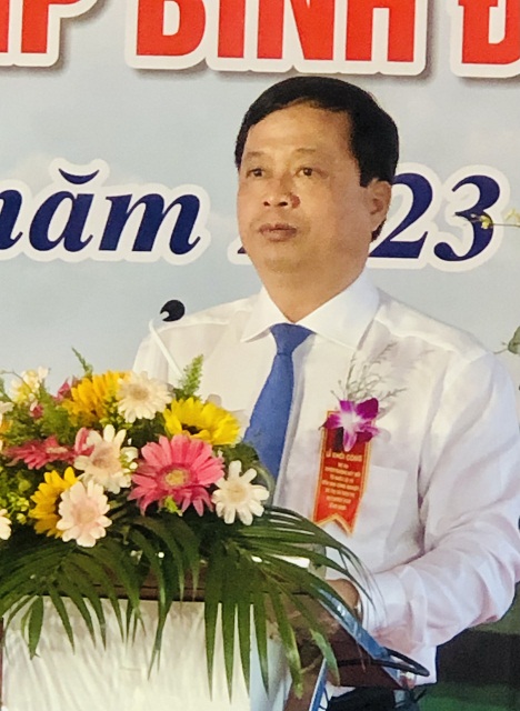 &Ocirc;ng Nguyễn Tuấn Thanh ph&aacute;t biểu tại Lễ khỏi c&ocirc;ng dự &aacute;n.