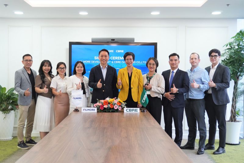 Công ty Cổ phần Phát triển Bất động sản Filmore - Filmore Development và CBRE Việt Nam đã ký kết thỏa thuận hợp tác chiến lược giữa hai bên