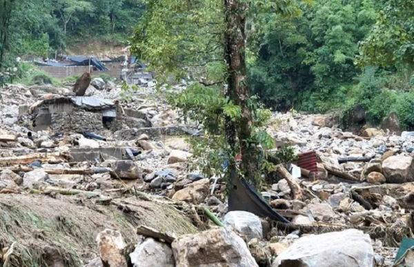 Trận mưa lũ đêm 12/9 đã làm thiệt hại về người và tài sản trên địa bàn thị xã Sa Pa