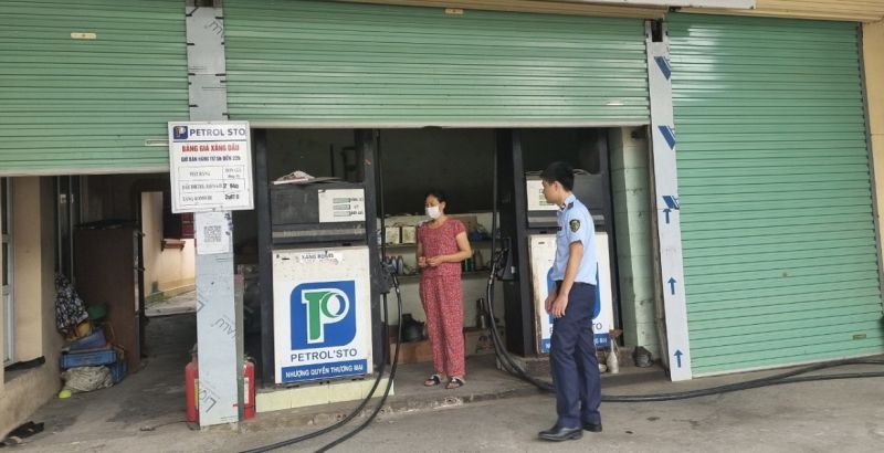 Cơ sở kinh doanh xăng dầu vi phạm tại Hưng Yên