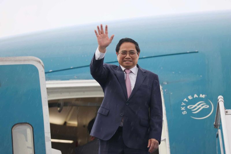 Thủ tướng Phạm Minh Chính rời Việt Nam lên đường tới Mỹ. Ảnh: Nhật Bắc