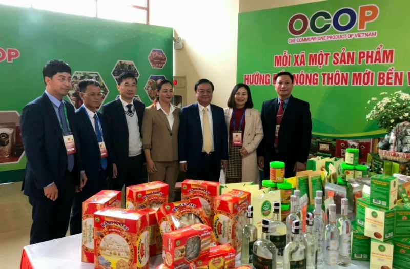 Sản phẩm OCOP tỉnh Bắc Ninh tại Hội nghị phát triển vùng đồng bằng sông Hồng.
