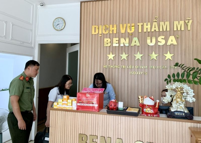 Bena Usa - Cơ sở Gia Lai (địa chỉ 146 Trần Phú, phường Diên Hồng, TP. Pleiku) bị xử phạt 45 triệu đồng, đình chỉ 12 tháng