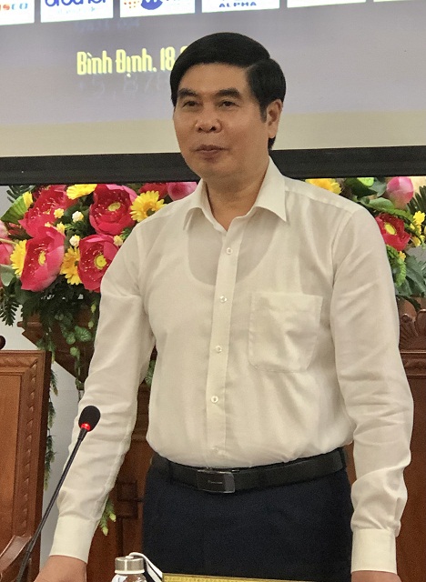 Ông Lâm Hải Giang phát biểu tại buổi họp báo.