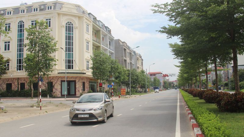 Nhiều khu nhà ở mới góp phần nâng cao tỷ lệ đô thị hóa thị xã Quế Võ.