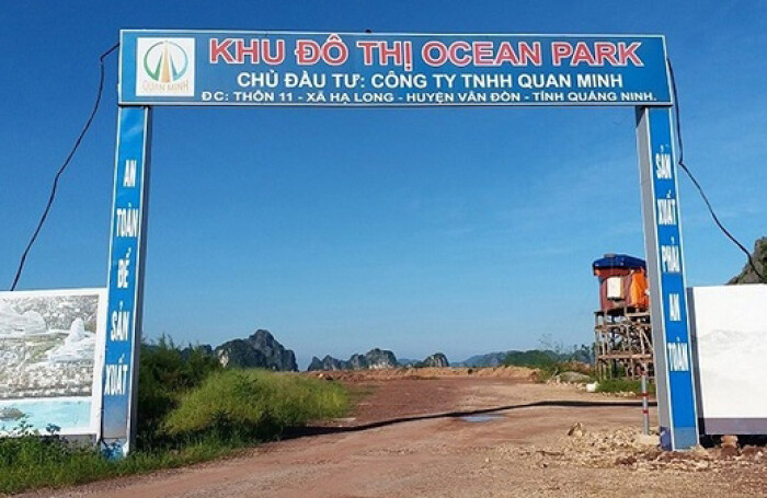 Quan Minh được biết đến là chủ đầu tư dự án khu dân cư đô thị Ocean Park tại khu vực hòn Cặp Xe, xã Hạ Long, huyện Vân Đồn, tỉnh Quảng Ninh.